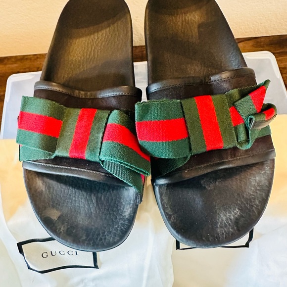 Gucci Satin Bow Slide US size 10 - Picture 5 of 7